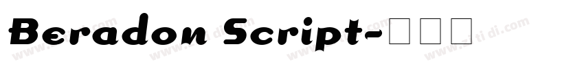 Beradon Script字体转换